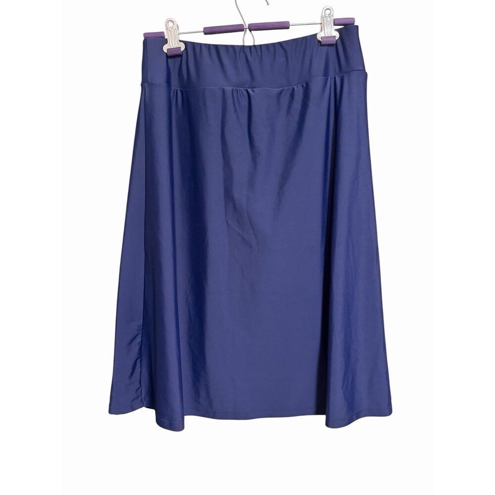 Modli Women’s Long Swim Skirt Shorts Skort NWT Navy Size Lg Beach Vacation